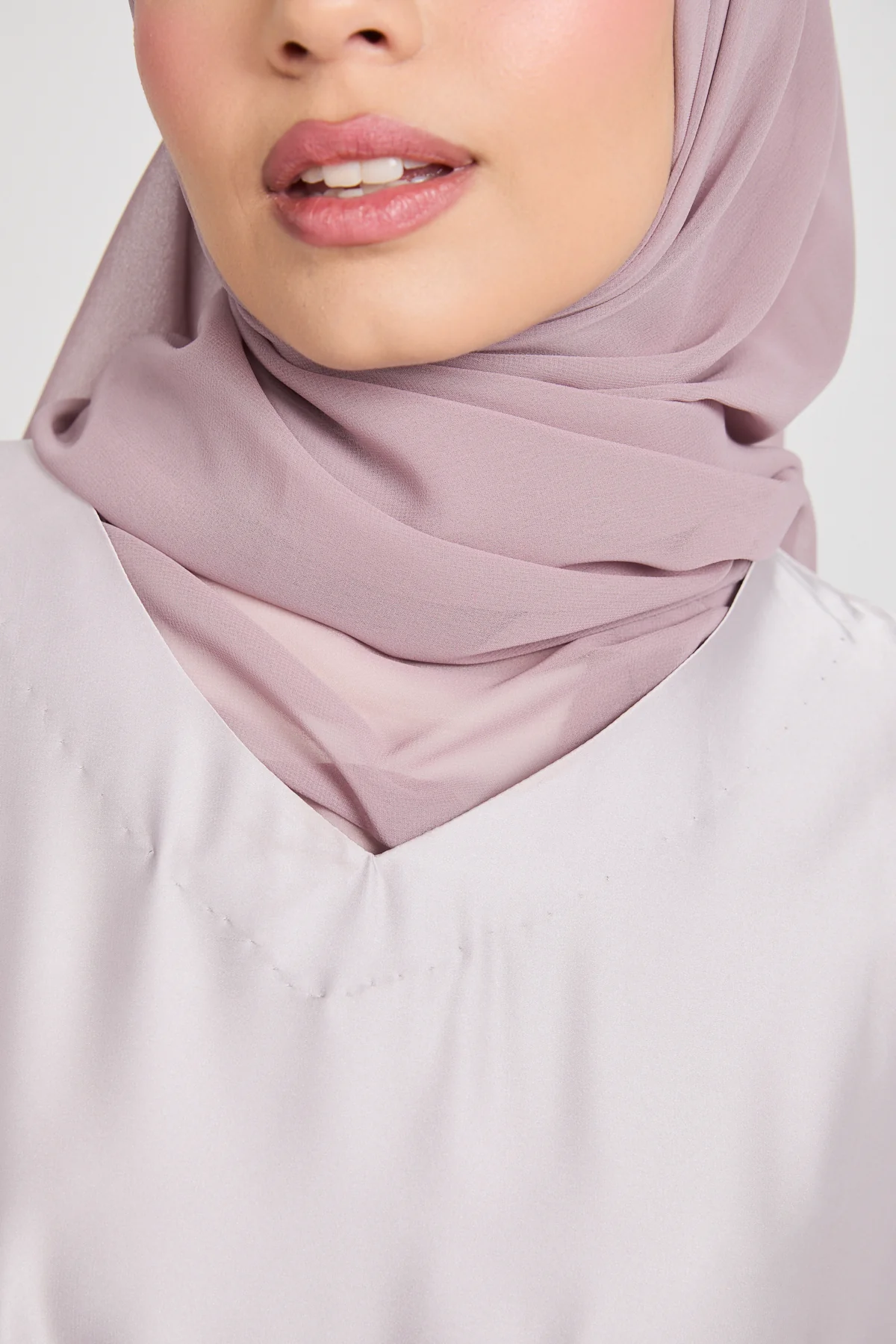 Premium Satin Inner Slip Dress - Misty Mauve Blush - Image 2