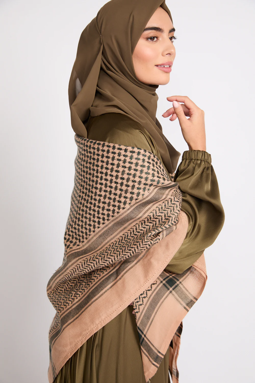 Keffiyeh Scarf - Desert Olive - Image 6
