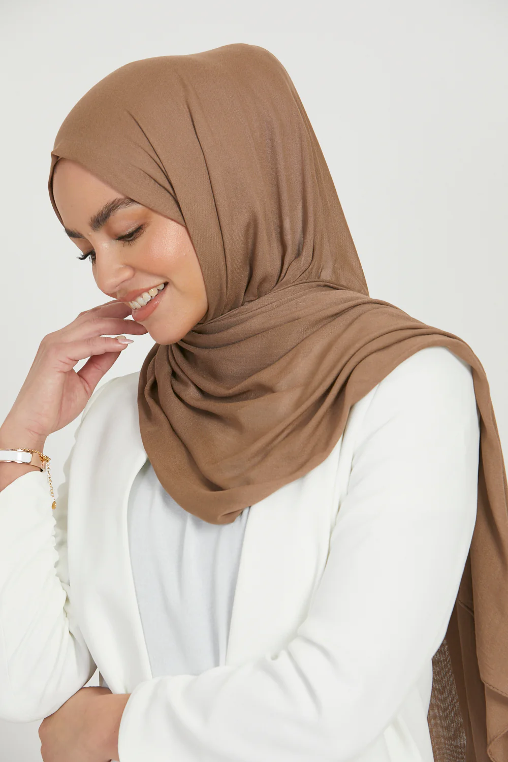 Premium Viscose Hijab - Chocolate Malt - Image 4