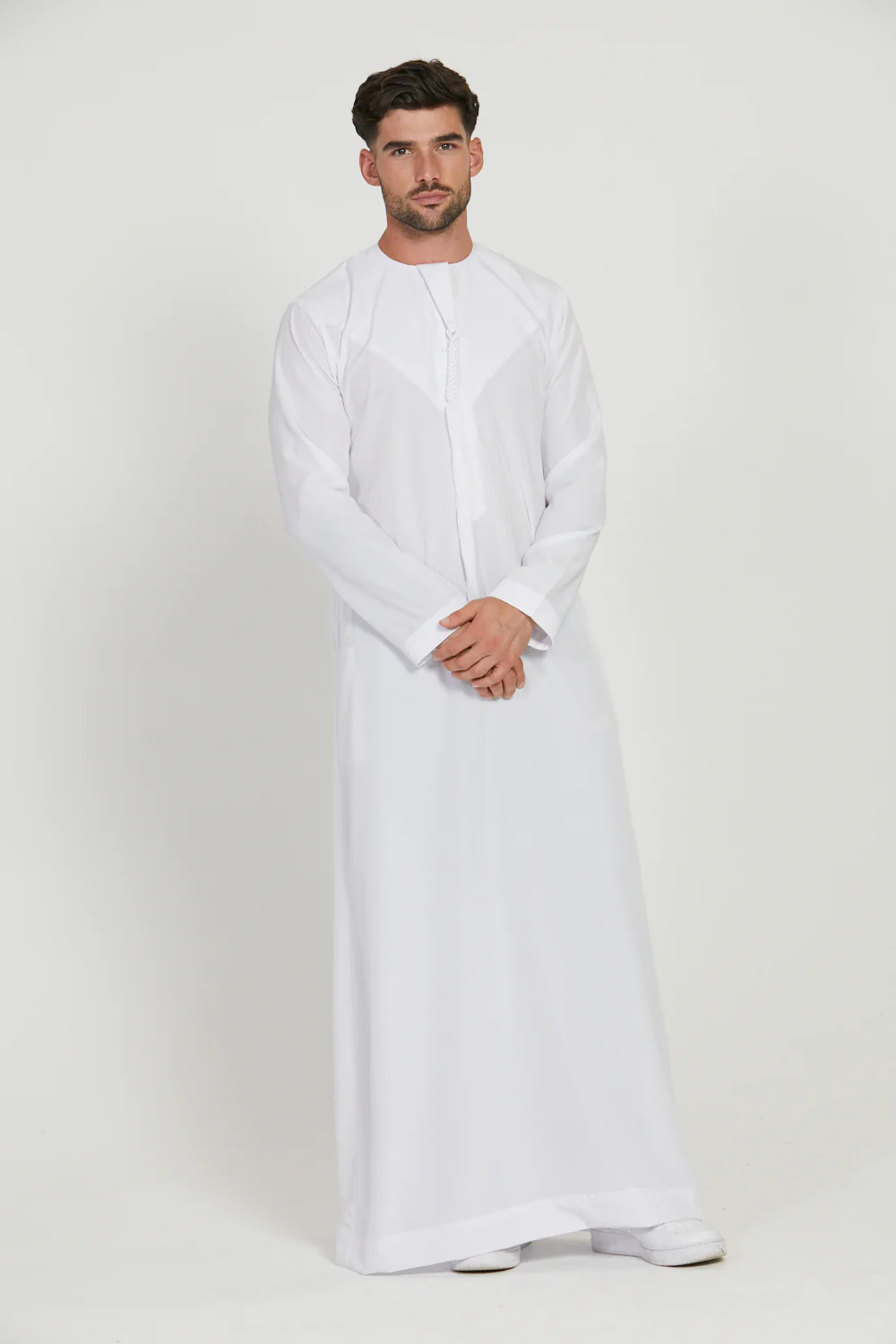 Royal Emirati Thobe - White - Image 4