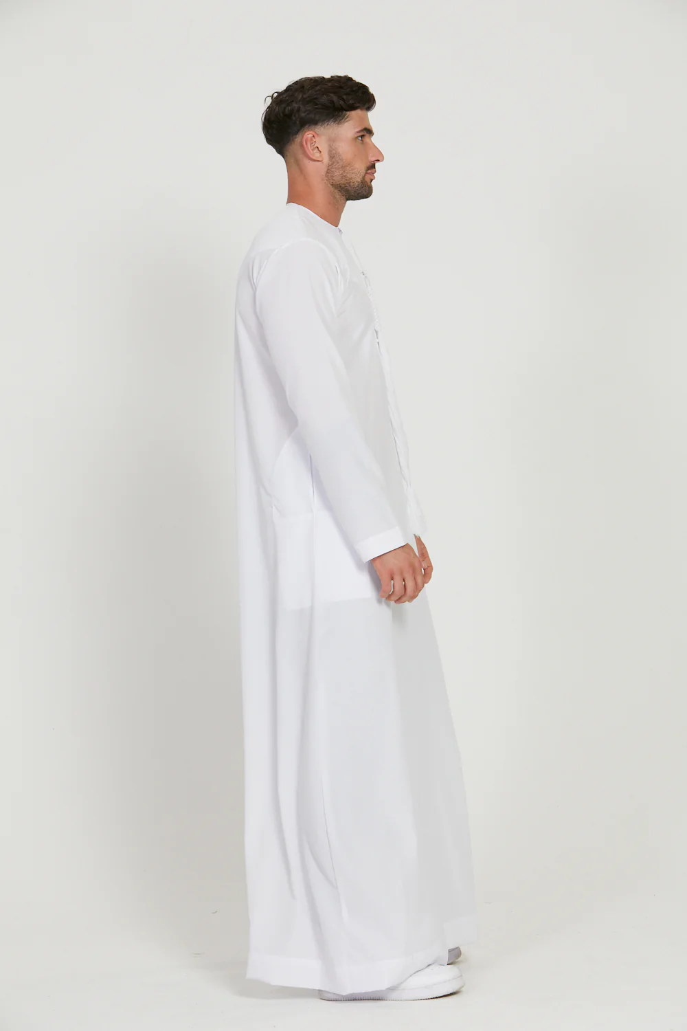 Royal Emirati Thobe - White - Image 7
