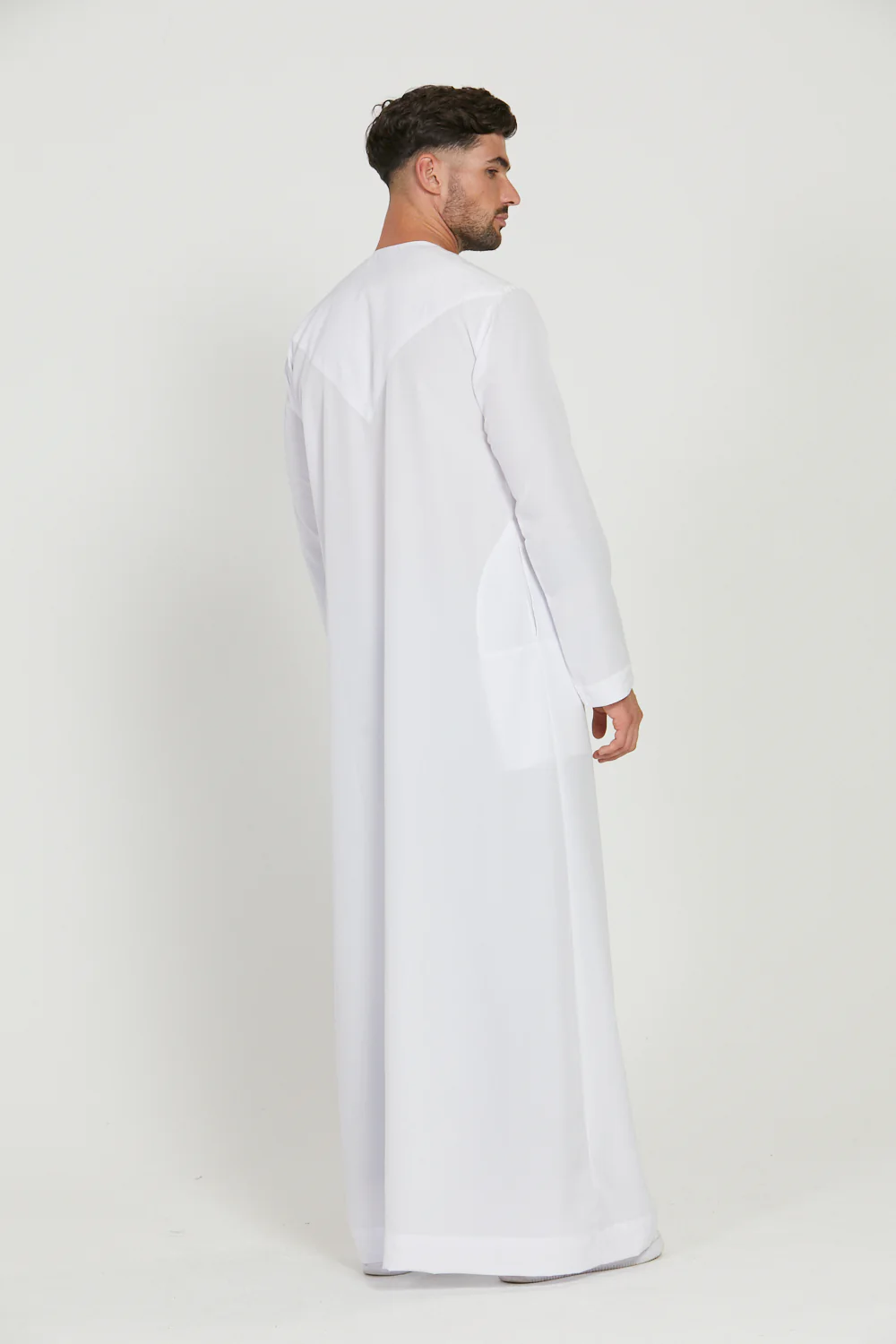 Royal Emirati Thobe - White - Image 8
