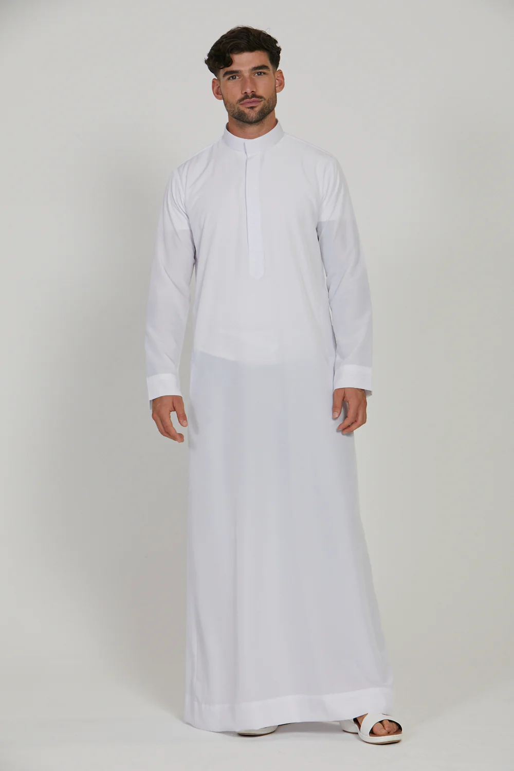 Royal Kuwaiti Thobe - White - Image 6