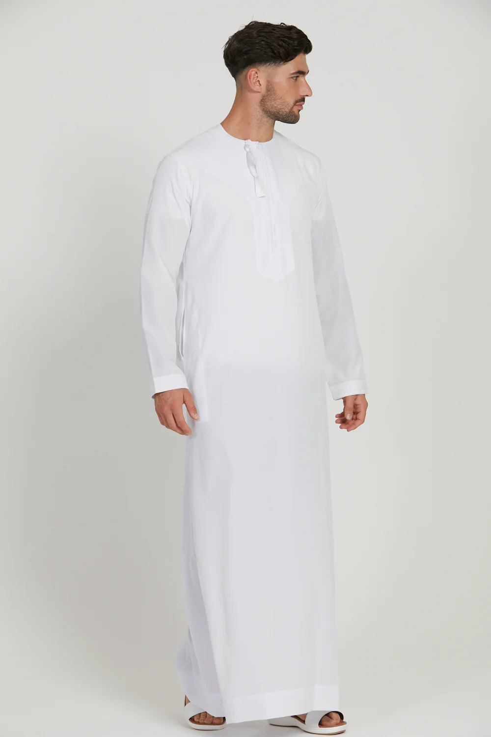 Royal Omani Thobe - White - Image 5