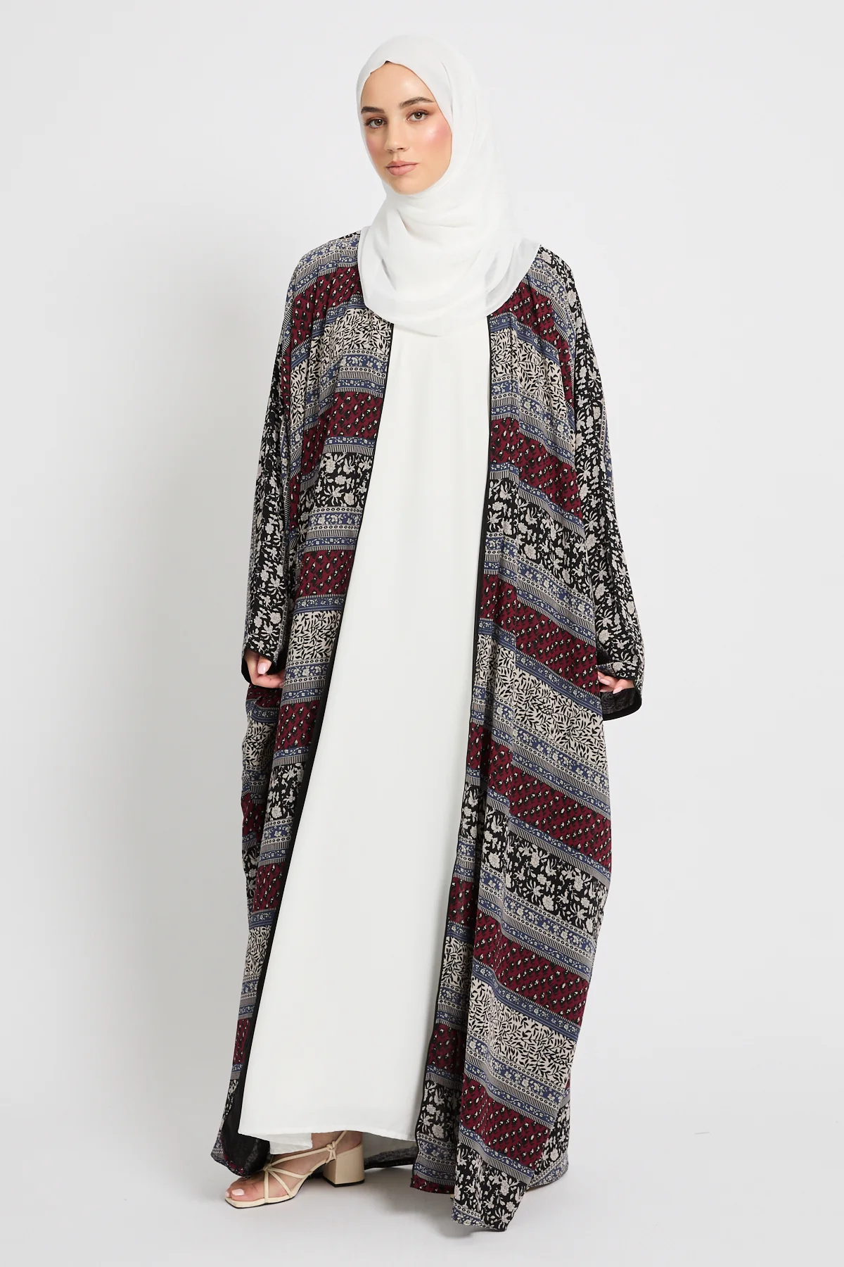 Ruby Mosaic Open Bisht – LIMITED EDITION - Image 5