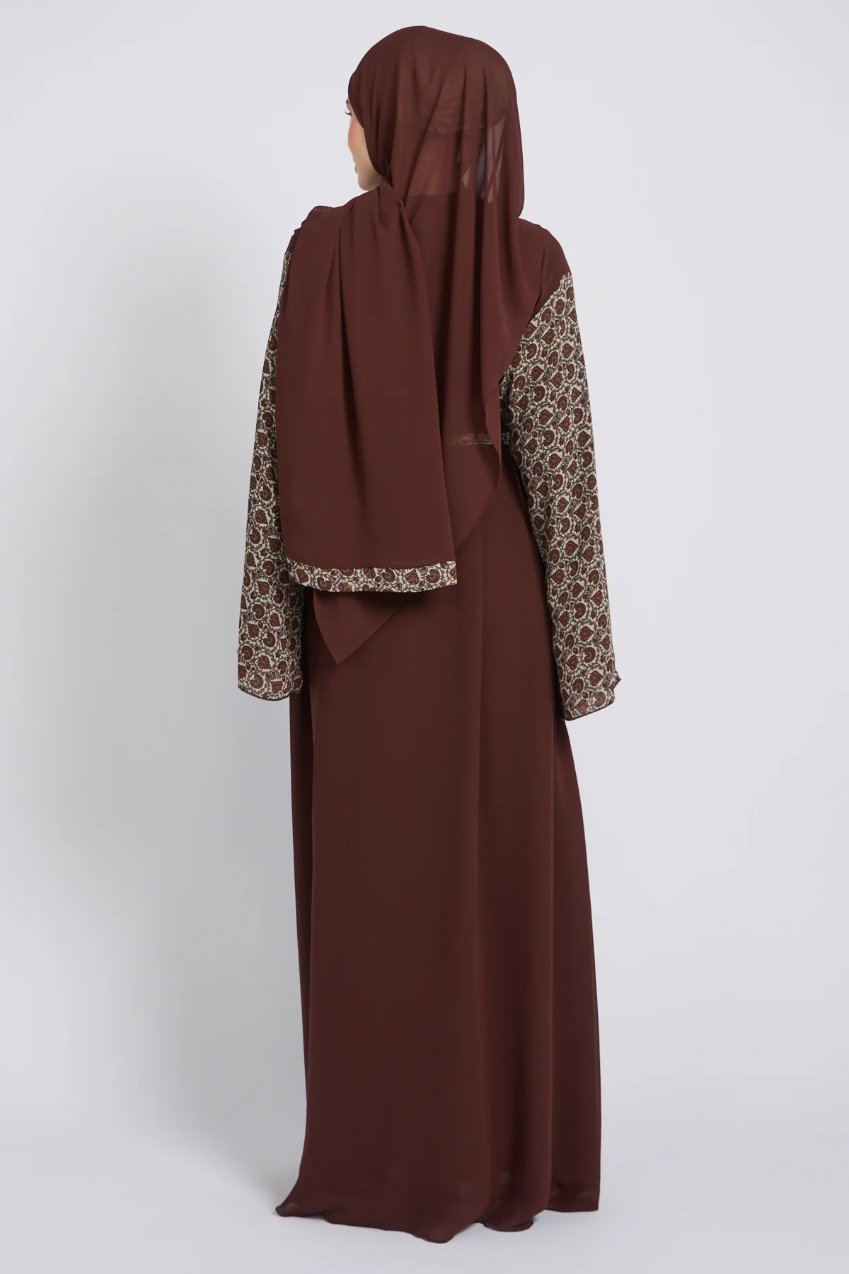 Sahara Bloom Chiffon Open Abaya - LIMITED EDITION - Image 6
