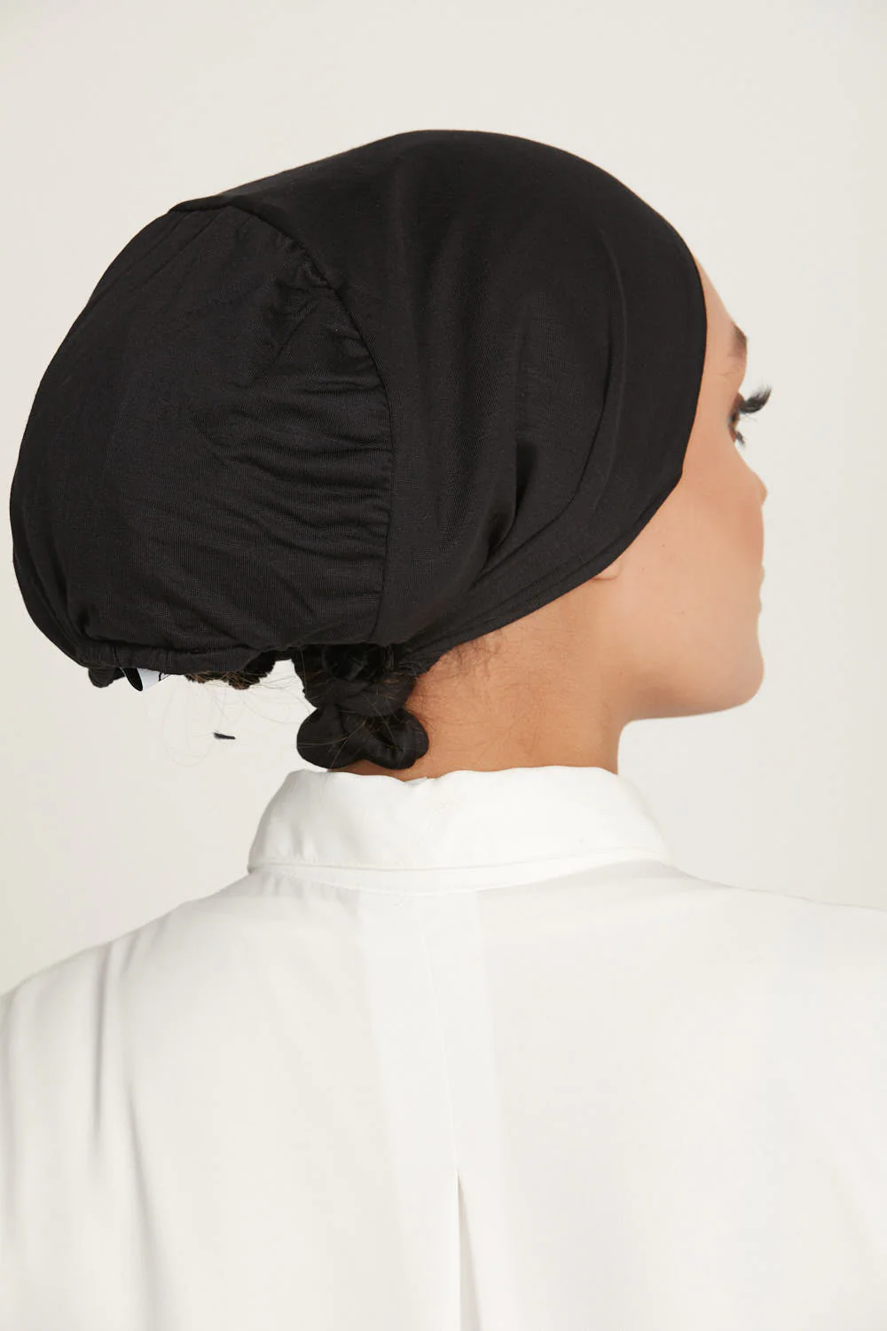 Premium Satin Lined Tie Back Hijab Caps - Image 10