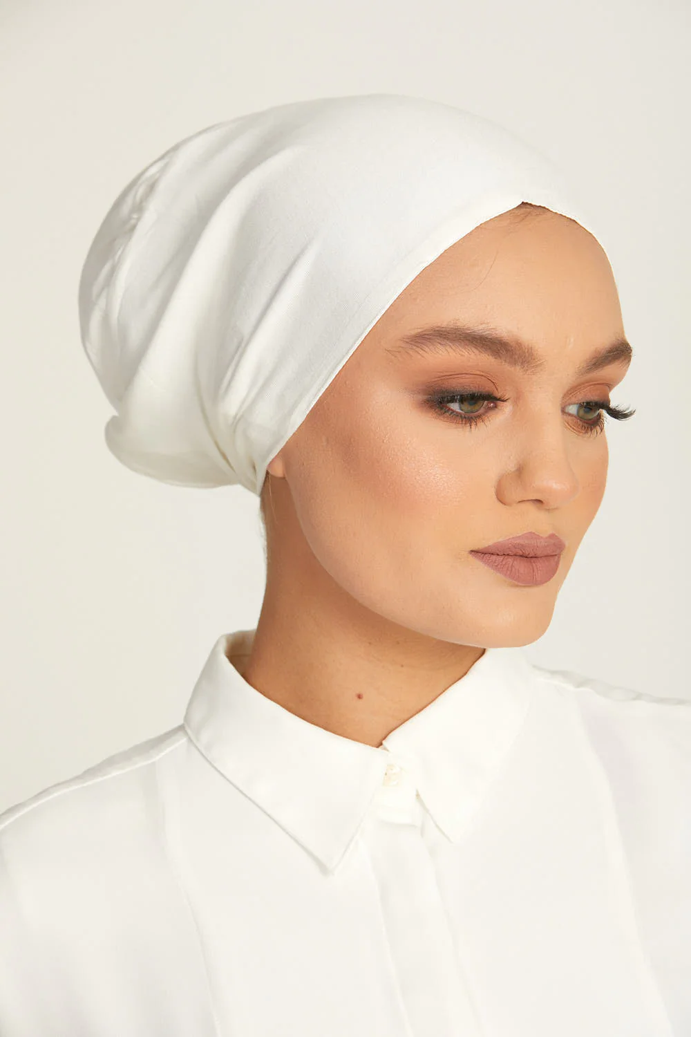 Premium Satin Lined Tie Back Hijab Caps - Image 12