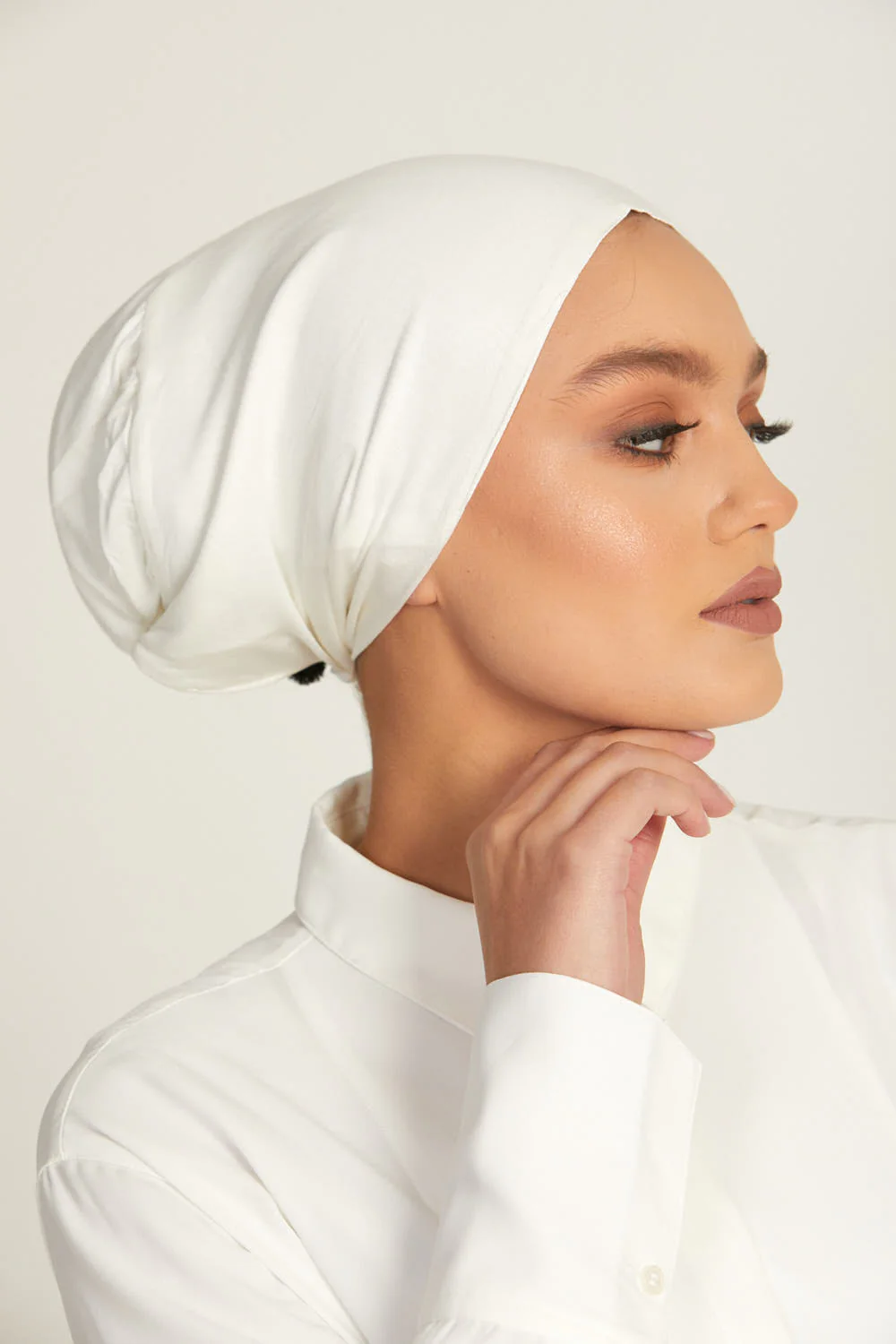 Premium Satin Lined Tie Back Hijab Caps - Image 13