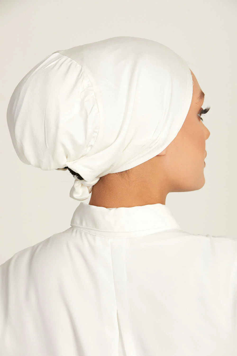 Premium Satin Lined Tie Back Hijab Caps - Image 14