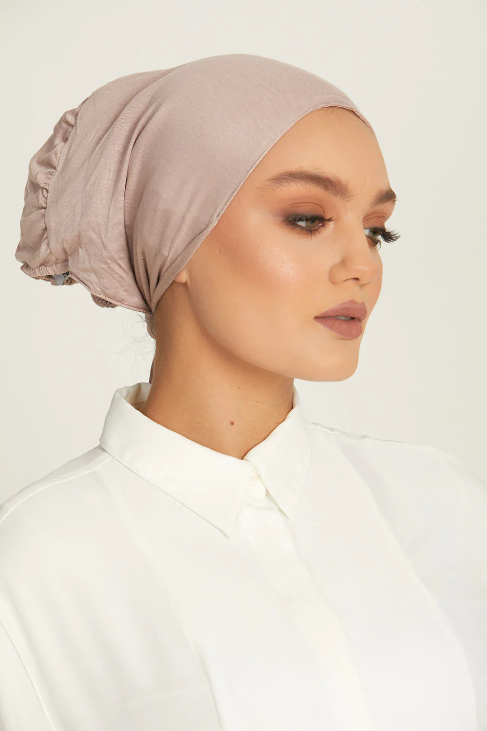 Premium Satin Lined Tie Back Hijab Caps - Image 18