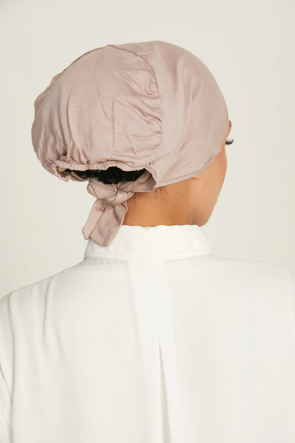 Premium Satin Lined Tie Back Hijab Caps - Image 19