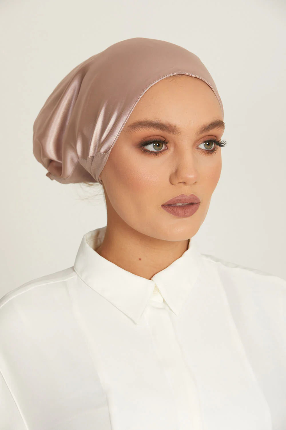 Premium Satin Lined Tie Back Hijab Caps - Image 20