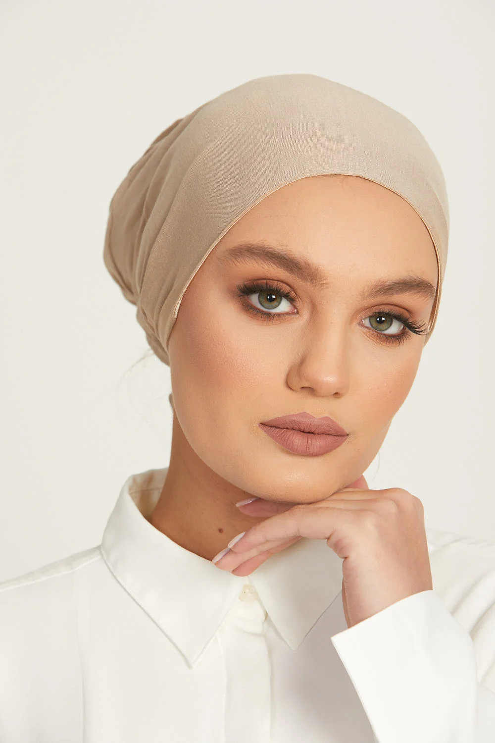 Premium Satin Lined Tie Back Hijab Caps - Image 21