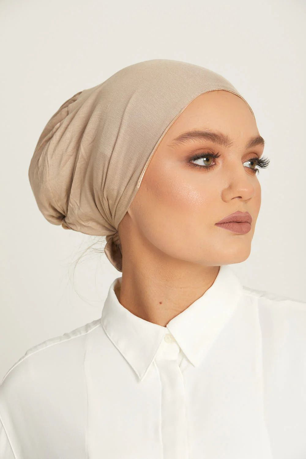 Premium Satin Lined Tie Back Hijab Caps - Image 22