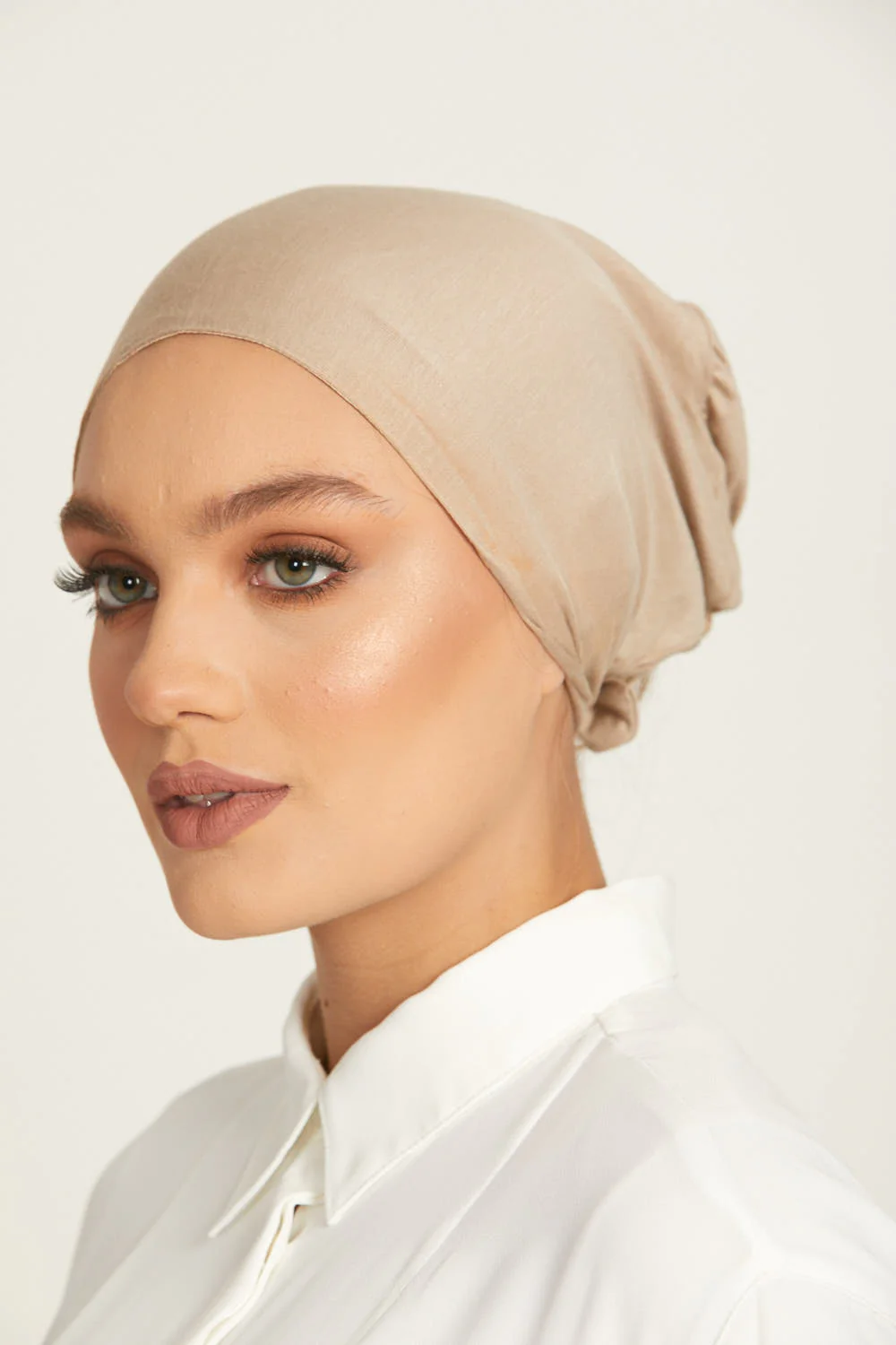 Premium Satin Lined Tie Back Hijab Caps - Image 23