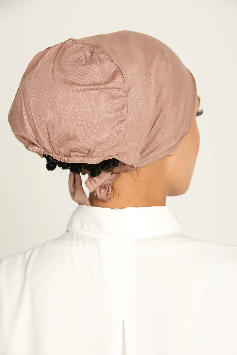 Premium Satin Lined Tie Back Hijab Caps - Image 5