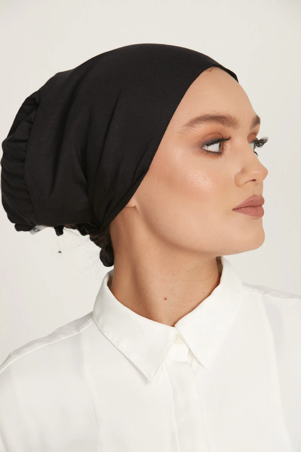 Premium Satin Lined Tie Back Hijab Caps - Image 8