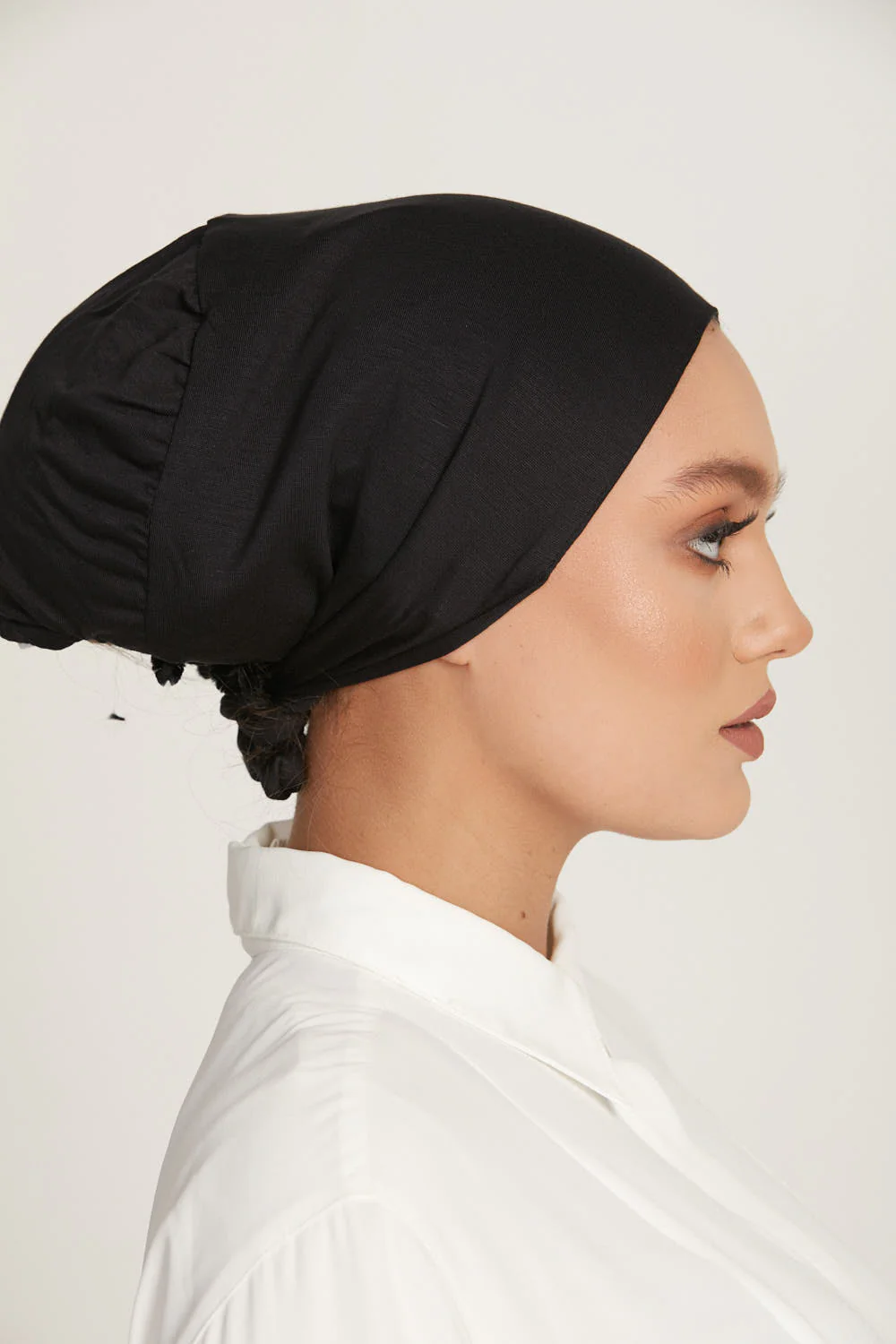 Premium Satin Lined Tie Back Hijab Caps - Image 9