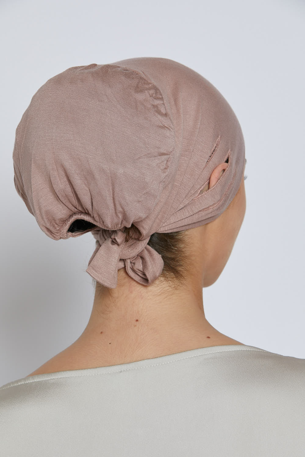 Slit Tie Back Hijab Caps - Image 10