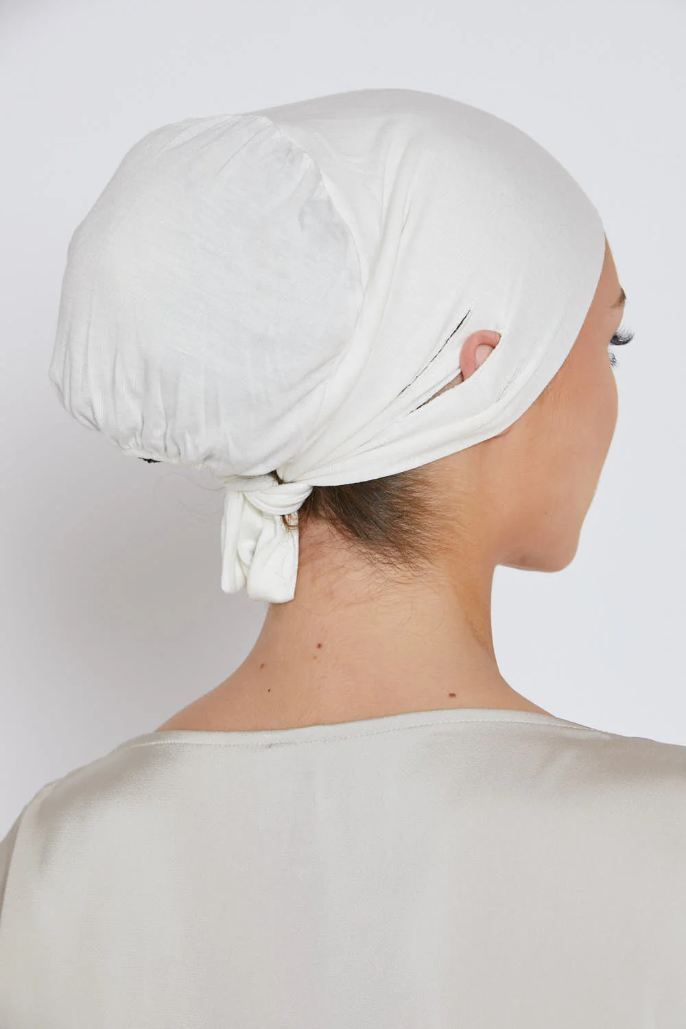 Slit Tie Back Hijab Caps - Image 18