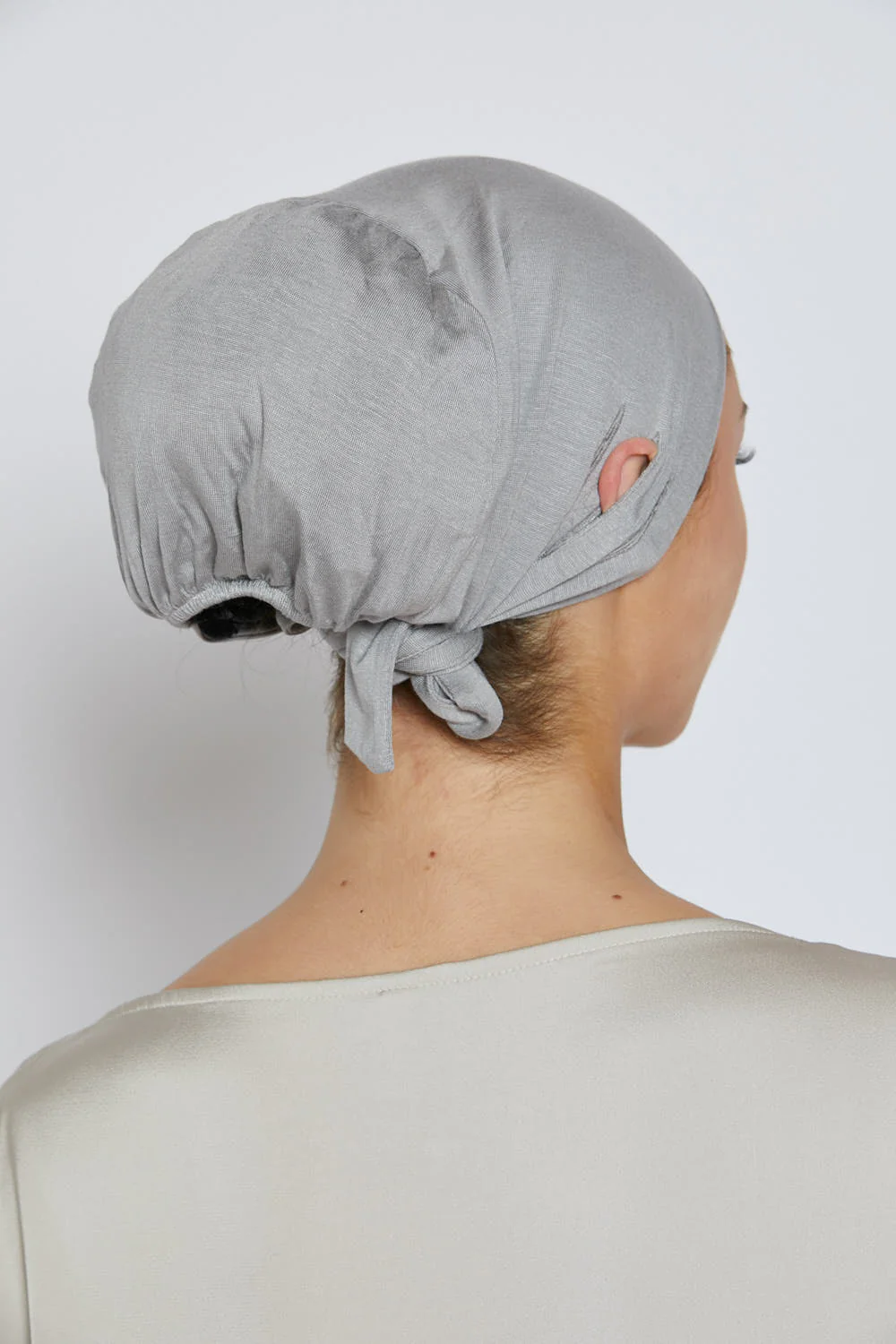 Slit Tie Back Hijab Caps - Image 32