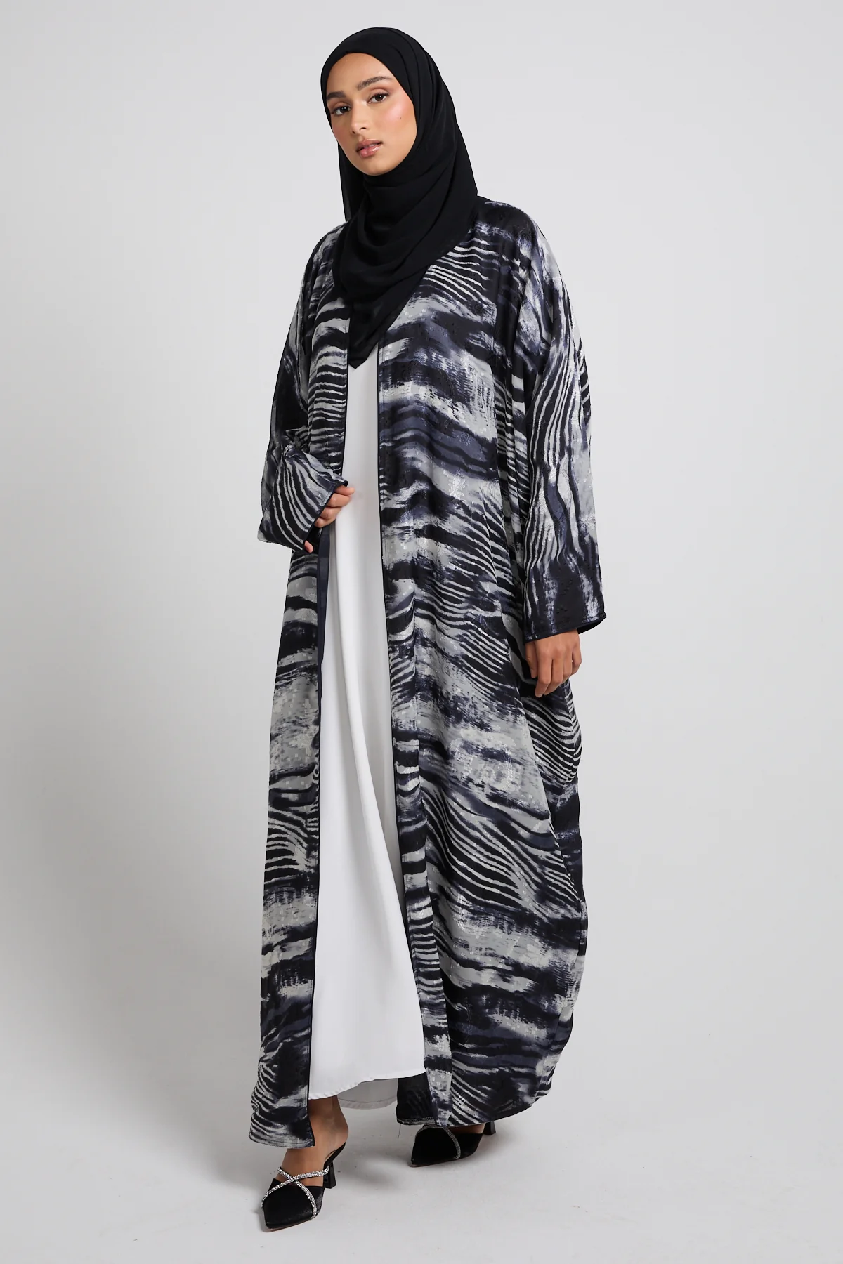 Smoked Ink Open Bisht – LIMITED EDITION - Image 3