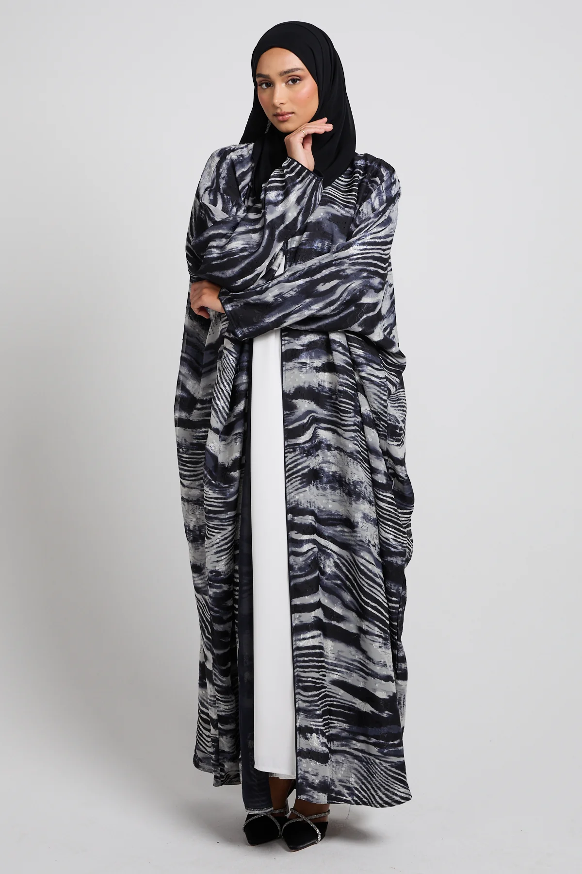 Smoked Ink Open Bisht – LIMITED EDITION - Image 7