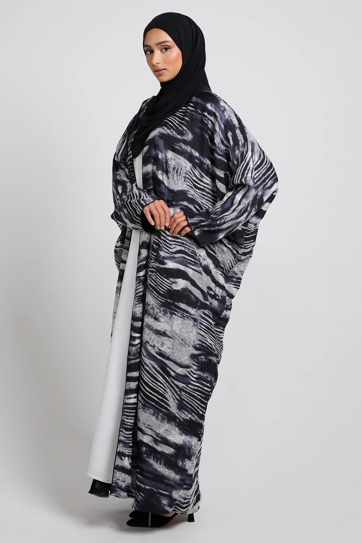 Smoked Ink Open Bisht – LIMITED EDITION - Image 9