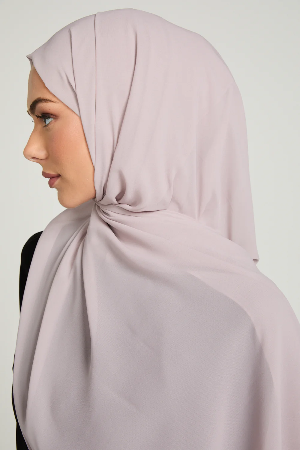 Soft Luxury Georgette Hijab - Burnished Lilac - Image 5
