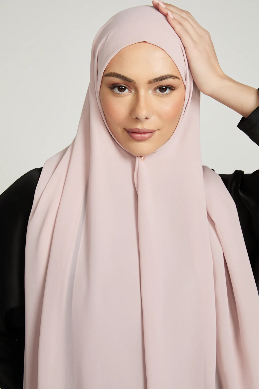 Soft Luxury Georgette Hijab - Dusty Rose - Image 2