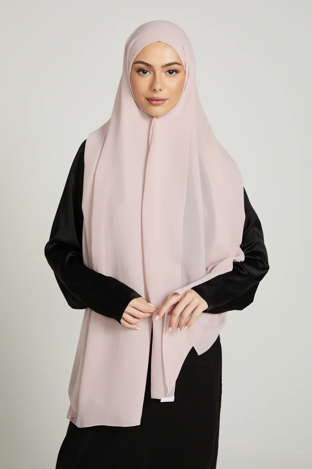 Soft Luxury Georgette Hijab - Dusty Rose - Image 3
