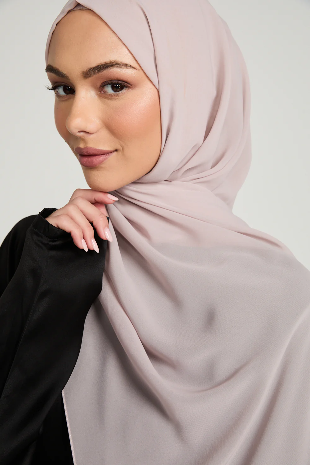 Soft Luxury Georgette Hijab - Rose Dust - Image 2