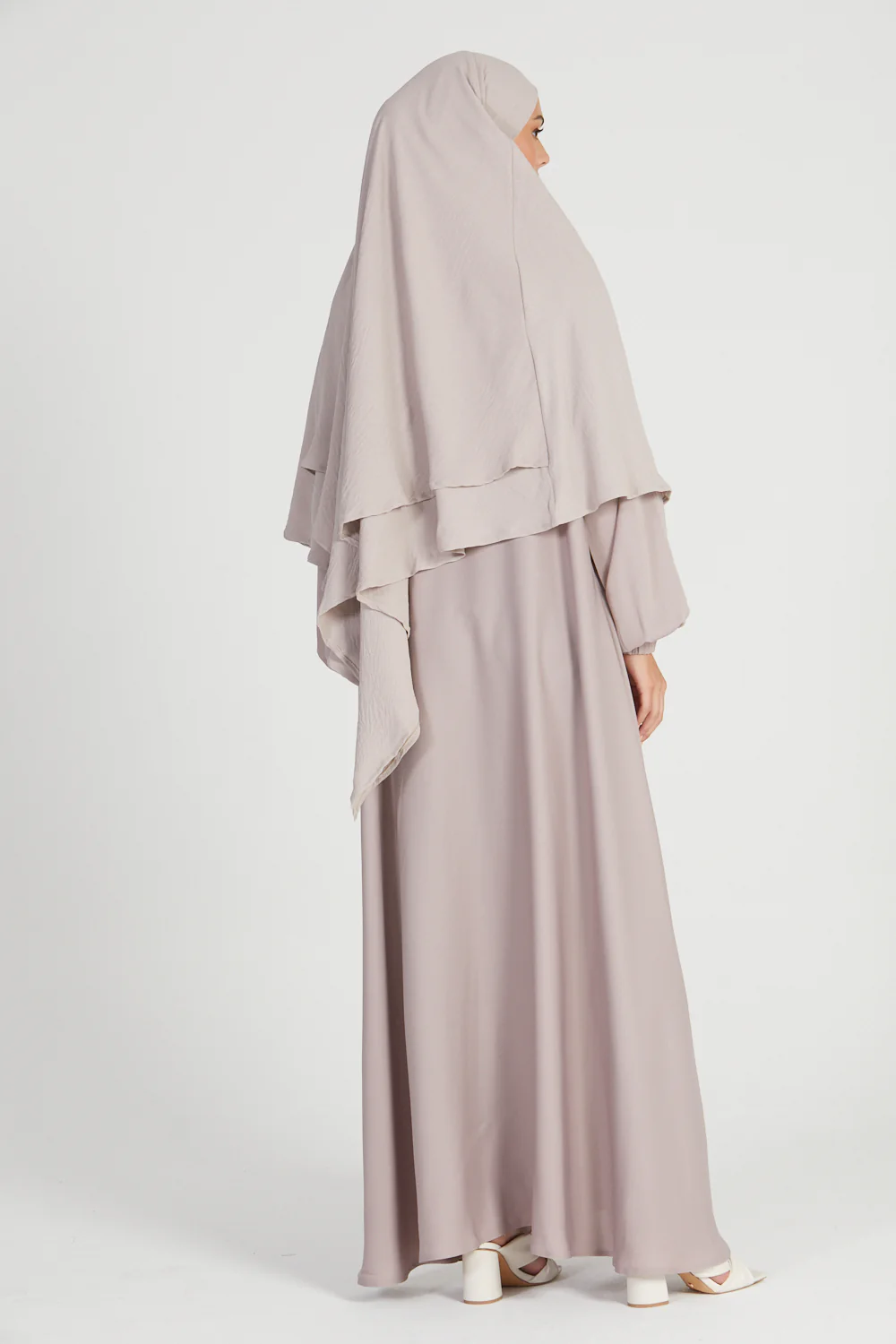 Two Layer Khimar - Natural - Image 4