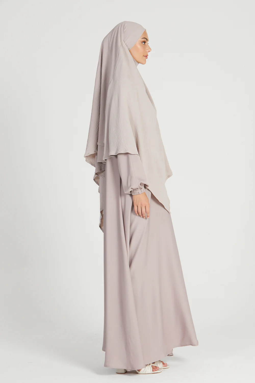 Two Layer Khimar - Natural - Image 7