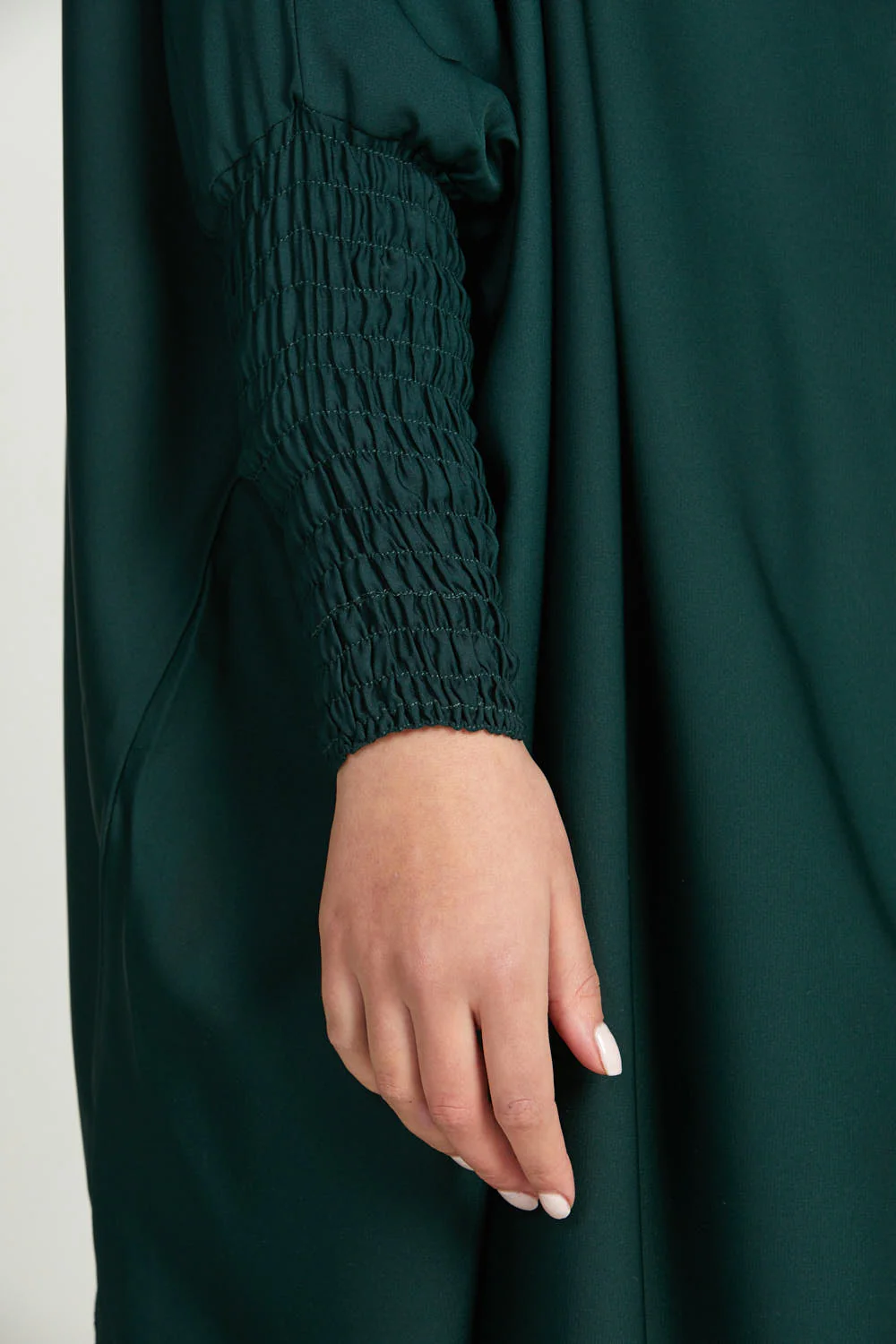 Two Piece Jilbab/ Prayer Set - Forest Green - Image 8