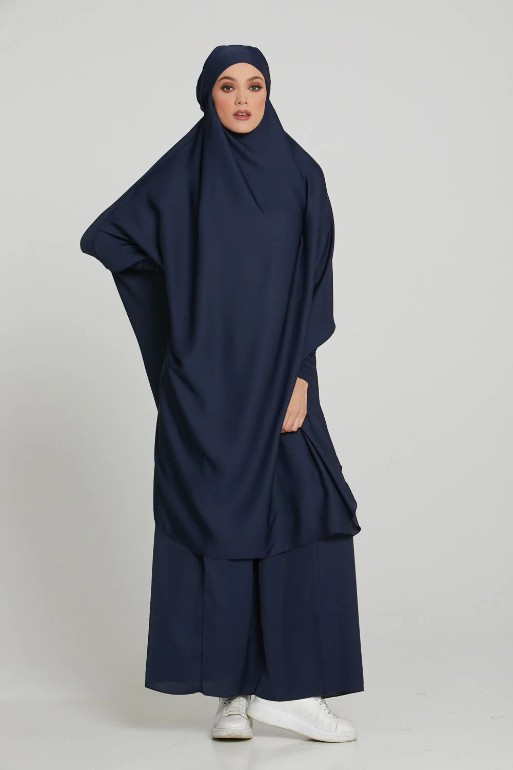Two Piece Jilbab/Prayer Set - Royal Navy - Image 3