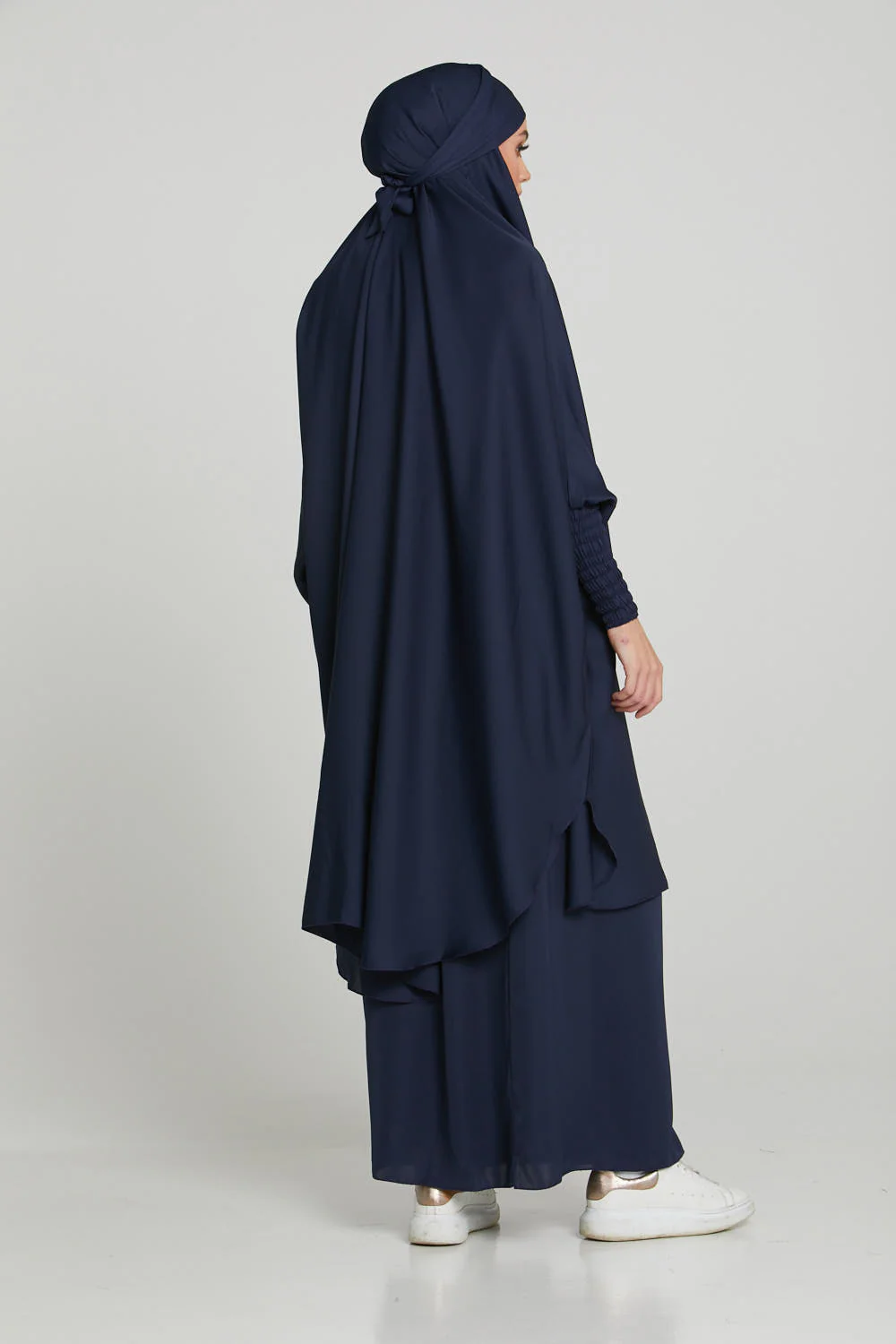 Two Piece Jilbab/Prayer Set - Royal Navy - Image 5