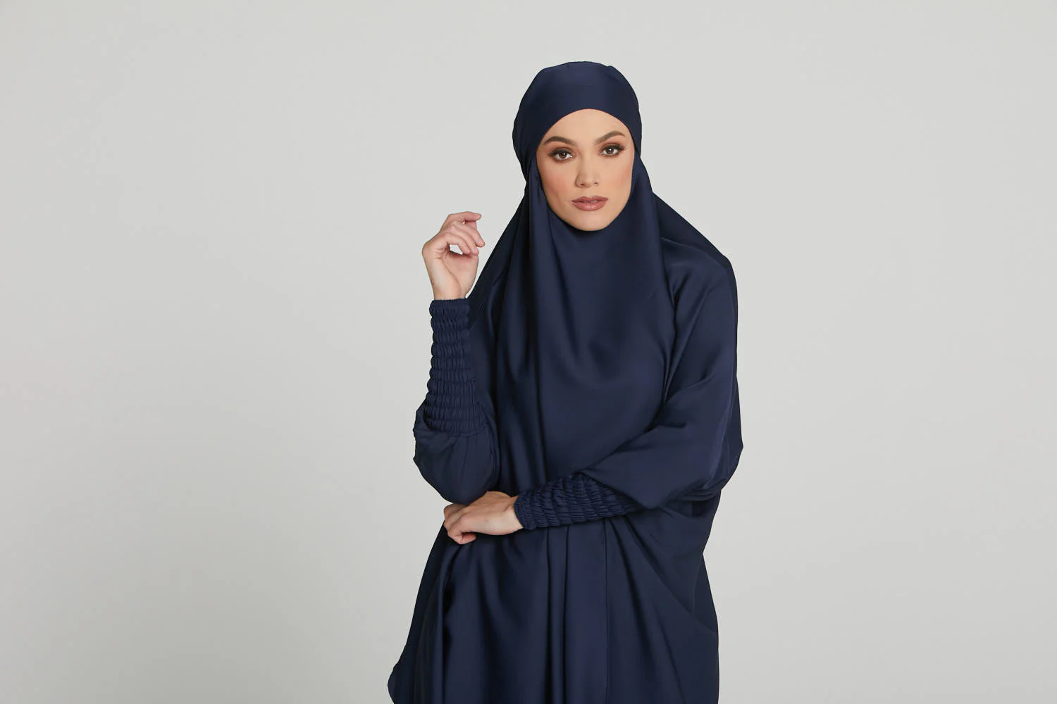 Two Piece Jilbab/Prayer Set - Royal Navy - Image 6