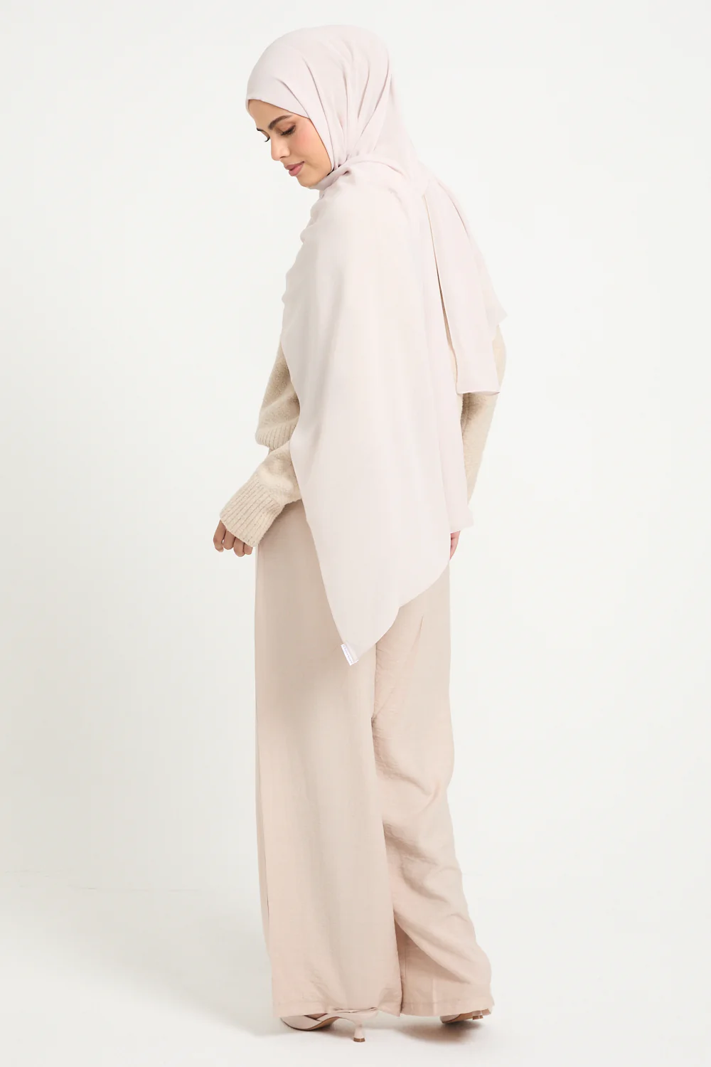 Wide Leg Trousers - Natural - Image 3